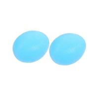 SUPVOX 2pcs Hand Grip Strengthener Balls Transparent Egg Shaped Silicone Squeeze Exercise Balls for Finger Wrist and Hand Therapy Stress Relief and Muscle Tension Reduction Random Color