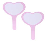 SUPVOX 2pcs Handheld Dry Erase Scoreboards PVC 20x28cm Single-Sided Whiteboards with Heart Shape for Judges Scoring and Writing in Office and Classroom