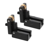 SUPVOX 2pcs Headless Electric Guitar Accessories Electric Guitar Roller Bridge Saddle Bridge Accessories Saddle Replacement Part Black Metal