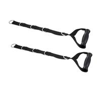 SUPVOX 2pcs Heavy Duty Resistance Bands with Multi-hang Points Fitness Pull Strap Exercise Handles for Strength Training Lat Pulldown and Pull-ups Black