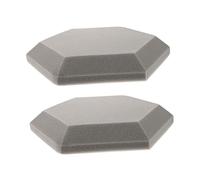 SUPVOX 2pcs Hexagon Shaped Soundproof Wall Panels Studio Foam Polyurethane Sponge Sound Absorption Panels Acoustic Wall Cushion Indoor Use