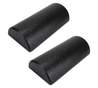 SUPVOX 2pcs High Density Yoga Roller Half and Cylinder for Muscle Relief and Trigger Point Massage Fitness Yoga Accessories for Back Legs Arms Soreness Reduction