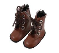 SUPVOX 2pcs High Top Doll Shoes for Bjd Dolls Cute Brown Plush Boots Snug Fit Accessories for Home Play Parties and Photography Miniature Footwear Collection