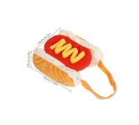 SUPVOX 2PCS Hot Dog Pet Costume for Dogs and Cats Funny Halloween Party Outfit Easy Off S for Winter and Festive Cosplay