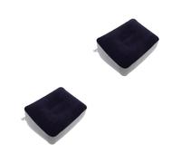 SUPVOX 2pcs Inflatable Airplane Footrest with Slip Base Quick Inflate Deflate Travel Foot Mat for Comfortable Leg Support Flights Office Car Camping Portable and Foot Stool Cushion