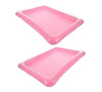 SUPVOX 2pcs Inflatable Floating Serving Bar PVC Ice Tray Pool Drink Holder Lightweight Easy to Inflate for Swimming Pool Beach Parties Tropical Events