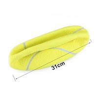 SUPVOX 2Pcs Inflatable Giant Tennis Ball Rubber Pet Chew with Gas Needle Soft Flannel Surface for Interactive Play and Training