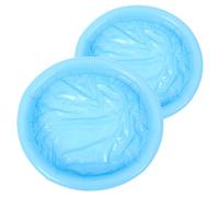 SUPVOX 2Pcs Inflatable Sand Trays Portable Blue Play Sand Trays for Safe Kinetic Fun for Beach Pool Activities