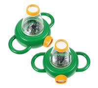 SUPVOX 2pcs Insect Observation Box with Magnifying Cover for Portable Biology Viewer for Outdoor Exploration Sturdy Plastic Specimen Collector Kit Educational for Cognitive and Skill