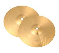 SUPVOX 2pcs Jazz Drum Cymbals Anti Brass Replacement for Drum Kit High-grade Cymbals for Professional Drummers Compact and Durable