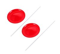 SUPVOX 2pcs Juggling Plate And Stick: Performance Prop For Circus Acts And Stage Performances - Easy To Balance Plates With Sticks