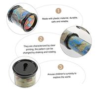 SUPVOX 2pcs Kaleidoscope Compact Educational Interactive Parent Play Inspiring Visual Curiosity with Magical Iridescent Mosaics Random Color