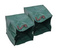 SUPVOX 2pcs Large Capacity Garden Leaf Waste Bag Outdoor Storage Container for Lawn Camping and Household Trash Foldable and Garden Rubbish Holder