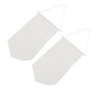 SUPVOX 2pcs Large Natural Color Fabric Brooch Storage Hanging Bags for Wall Display, Pin and Badge Organizer Banner for Home, Office, Dormitory Collections