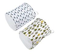 SUPVOX 2pcs Laundry Basket Cotton and Linen Hamper for Clothes Storage, Not Easily Deformed and Easy to Move, for College and Study Room Organisation