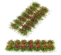 SUPVOX 2pcs Lavender Simulated Grass Tuft Clusters for DIY Sand Table Model, Miniature Artificial Static Grass Tuft Scenery Decoration for Outdoor Landscape and Gaming