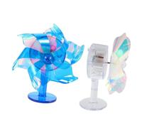 SUPVOX 2pcs Led Windmill Car Decor for Motorbikes and Easy to Install Handlebar Accessory and Weather Resistant