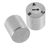 SUPVOX 2pcs Letter Stamp Mold Precision Adjustable Alphabet Embossing Stamp for Crafting and Office Workshop Use ABC Dial