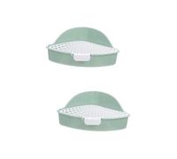 SUPVOX 2pcs Litter Box for Small Pets Fall Bunny Potty Trainer for Cage Easy to Clean Design for Indoor Use and Encouraging Toilet Habits