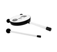 SUPVOX 2pcs Little Rake Kudou Boys and Girls Musical Toys Handheld Drum Tambourine Boy Girl Percussion Instrument Small Drums Adorable Panda Design
