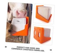 SUPVOX 2pcs Livestock Salt Block Holder Thickened Plastic Nutrition Lick Brick Box for Cattle Sheep Feeding Tray Wear Resistant Salt Fodder Feeder Easy to Clean