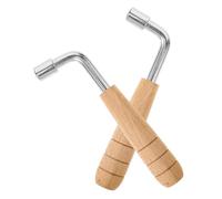 SUPVOX 2pcs Lyre Harp Tuning Wrench Set 7.0 Hexagonal Wooden Pegs Stainless Steel Handle for Accurate Tuning of Auto Harps