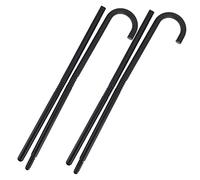 SUPVOX 2pcs Magician Crutch Stick Four Sections Lightweight Plastic Performance Props for Halloween Costume Accessory Party Role Play and Dance Entertainment