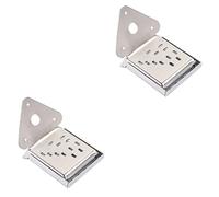 SUPVOX 2pcs Mandolin Tailpiece Triangle Metal Construction for Tone Improvement Quick String Changes