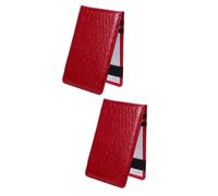 SUPVOX 2pcs Men Golf Scorebook Stylish Scorecard Holder Golfing Score Record Notebook Pu Cover Portable Scorekeeping Book for Golfing