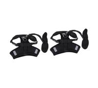 SUPVOX 2pcs Mesh Pet Adjustable Vest for Small Dogs and Cats Breathable Back Chest Strap for Comfortable Outdoor Use Black