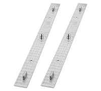 SUPVOX 2pcs Metal Animation Peg Bar 3-pin Pegbar Ruler for Art Drawing Supply, DIY Animation Positioning Tool Suitable for Artists and Animators