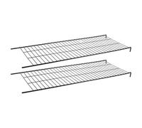 SUPVOX 2pcs Metal Cat Cage Ladder Accessory for Indoor Wire Cat Enclosure, Replacement Ramp for DIY Kitten Playpen, 42.5x16x2.3cm, Black Climbing Stairs for Small Animals