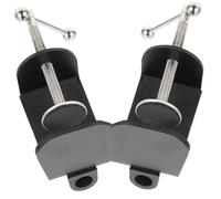 SUPVOX 2pcs Metal Desk Clamp Microphone Boom Arm Suspension Stand with Ergonomic Adjustable C-shaped Retaining Clips and Protective Sponge Pads for Workstations
