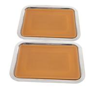 SUPVOX 2pcs Metal Dissection Tray with Wax Lining for Laboratory Biology Experiments Utility Lab Tray for Efficient Specimen Handling and Teaching Applications