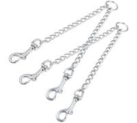 SUPVOX 2pcs Metal Dog Collar Safety Clips Leash Connectors Heavy Duty Backup Clips Providing Extra Security for Working with Large Strong Dogs