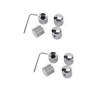 SUPVOX 2pcs Metal Dome Volume Tone Knob for Electric Guitar Bass Control Knobs with Hexagon Screw Lock Compatible with Amp Effect Pedal Replacement for Guitar Potentiometers
