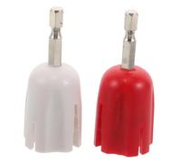 SUPVOX 2pcs Metal Electric String Winder for Ukulele Classical Guitar Quick Maintenance Tool Red and White Colors for String Changing and Tuning Peg Adjustments