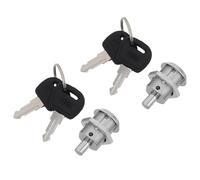 SUPVOX 2pcs Metal Flat Lock and Key Set for Gumball Machines Coin Vending Machine Security Lock Replacement Anti-theft Mechanism for Snack and Candy Dispensers