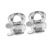 SUPVOX 2pcs Metal Sax Head Clip Saxophone Mouthpiece Clamp e Flat Alto High Durability Easy to Install