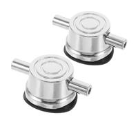 SUPVOX 2pcs Metal Snare Drum Lugs Replacement Parts with Double-sided round Lug Design Sturdy Snare Tom Drum Hardware for Marching and Percussion Use