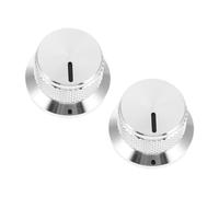 SUPVOX 2pcs Metal Volume Control Knobs Aluminium Potentiometer Knobs for Guitar Bass Amplifiers Audio Equipment Easy to Install and Use