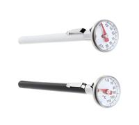 SUPVOX 2pcs Milk Bottle Water Thermometer for Formula, Instant-read Kitchen Thermometer with Dial Display, Black and White for Coffee, Tea, and Milk Temperature Monitoring