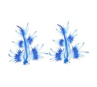 SUPVOX 2pcs Mini Ocean Animal Models Sea Slug Figures Realistic Plastic Creature Ornaments Educational for Collectors and Biology Study