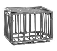 SUPVOX 2Pcs Mini Plastic Cage DIY Craft Model Durable Small Storage Fence for Mini House Garden Decor Science Accessories