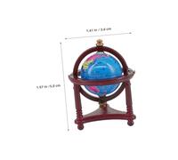 SUPVOX 2pcs Miniature Globe for Dollhouse Educational Tiny Earth Model for Decorative Globe for Mini Study White Colors