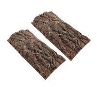 SUPVOX 2pcs Natural Cork Bark Background Platform for Reptile Terrarium Decor Pet Habitat Climbing Wall for Lizard Habitat Background