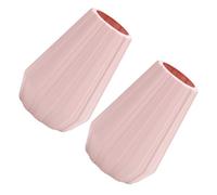 SUPVOX 2pcs Nordic Pink Plastic Flower Pots for Hydroponics and Dry Floral Arrangements, Simple Home Plant Containers for Garden Decoration and Table Vases