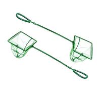 SUPVOX 2pcs Nylon Fishing Nets for Fish with Frame Soft Mesh Scoop Net for Aquarium and Outdoor Catching Safe and Practical Fish Handling Tool for Stream River and Lake Use