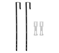 SUPVOX 2pcs Over-the-Door Mirror Hanger Heavy Duty Hooks for Doors with Five Adjustable Hooks Iron Material Space-Saving Design Quick Installation for Small Apartments
