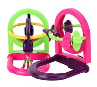 SUPVOX 2pcs Parrot Bird Toys Medium Parrots Cage Accessories Sturdy Parakeet Toys for Cage Fun Bird Exercise Perch Random Color
